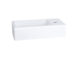 Differnz Ravo Fonteinset Wasbak Keramiek Wit Rechte Kraan Mat Zwart Me