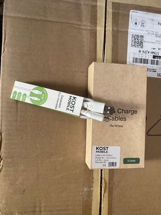 Ca. 700x Laadkabel, Kost Mobile, USB-A naar USB-C