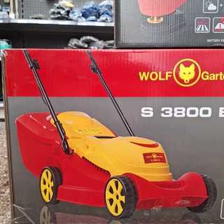 Elektrische grasmaaier en strooier Wolf Garten