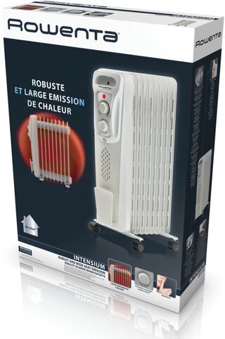 5x Oliebijverwarming, Rowenta, Intensum BU2620F0, lichtgrijs