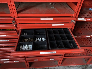 4x Stellingkast Wurth, rood