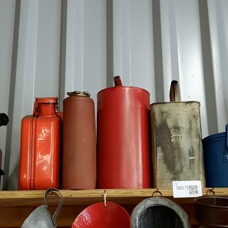 6x Nostalgische schenkkan met 7x trechter