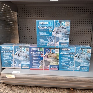 4x Vaste- stoffilter en watervalpomp, Hozelock, Aquaforce 4000, 2500