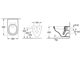 Villeroy & Boch Toiletpot O.Novo Wit