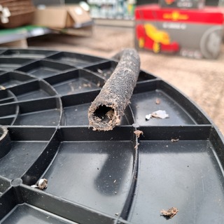 Druppelslang op haspel