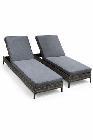 Ca. 25x Ligbed met dikke kussens Paco, Flamingo