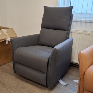 Elektrische relaxfauteuil, Donker grijs