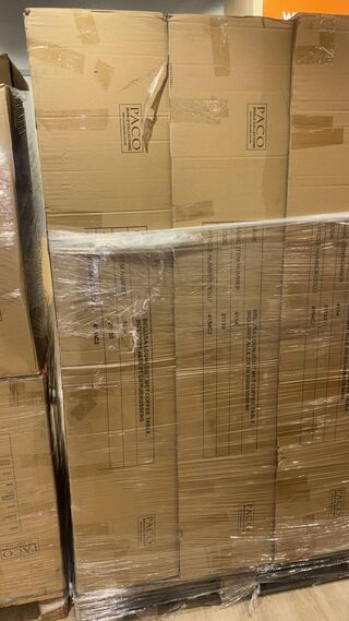 Loungeset Paco, Bellisia, zwart/lichtgrijs/houtkleurig