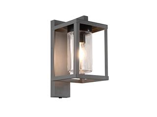 Trio Wandlamp Lunga 1xE27 max.400 W Glas Helder transparant IP44