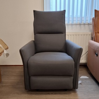 Elektrische relaxfauteuil, Donker grijs