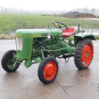 Oldtimer tractor Fendt, Dieselross Fl 114, bouwjaar 1955