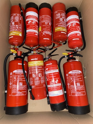 Ca. 15x Brandblussers