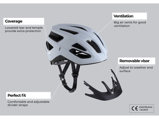 BBB Cycling Racefiets Helm Kite 2.0 Mat Wit  S  BHE29B
