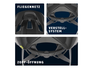Abus Macator MIPS racefiets Helm  Zwart  M