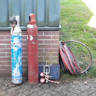 Snijbranderset met slang en reduceerventiel