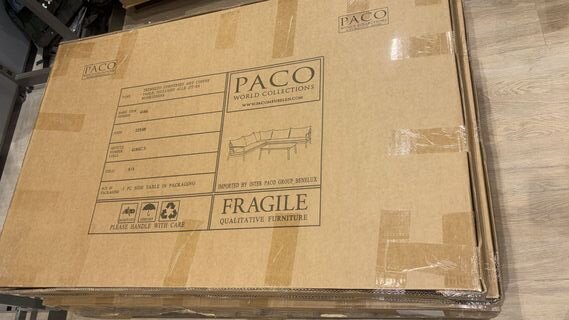 5x Loungeset Paco, Tremezzo, grijs/zwart