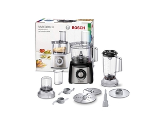 Bosch MCM3PM386 MultiTalent 3 Foodprocessor RVS/Zwart