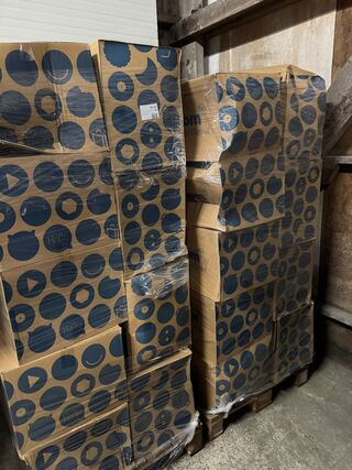 Ca. 36x Plantmanden, Mica Decorations, set van 3, zwart/wit