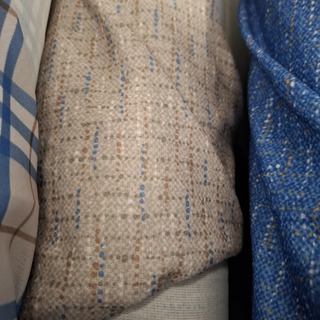 6x Bont bedrukte tricot bekledingsstof