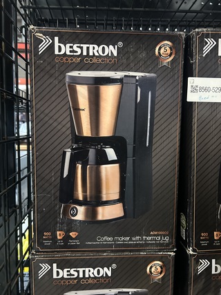 8x Koffiezetapparaat Bestron, Copper Collection 01 PO 18039KL