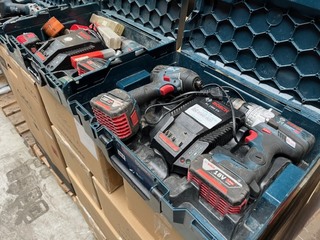 2x Set gereedschap in koffer met toebehoren Bosch, GSR 14.4V, GSR 18,