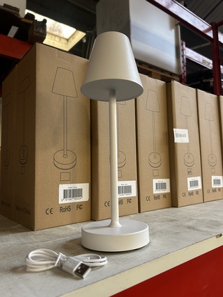 Ca. 15x Design tafellamp met wit licht in verschillende kleuren, dimba