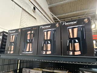 12x Koffiezetapparaat Bestron, Copper collection