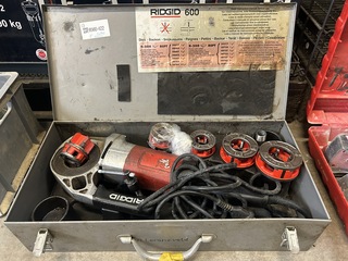 Draadsnijmachine met 5 draadsnijkoppen Ridgid, Model 600