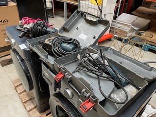 4x Bosch gereedschap w.o. slijptol, 2x koffer