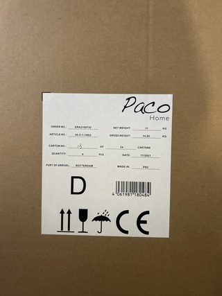 12x Design lamp Paco Home