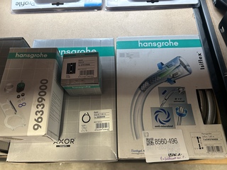 8x Sanitair, badkamer toebehoren W.o. Hansgrohe