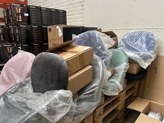 8x Stoel compleet, 2 losse zittingen