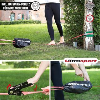 Slackline met boombescherming 25m Ultrasport