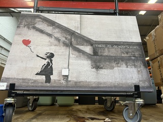Replica Banksy op canvas 90×60