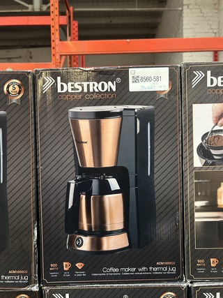 34x Koffiezetapparaat met thermoskan Bestron, Copper Collection ACM100