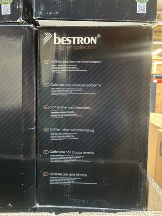 45x Koffiezetapparaat met thermoskan Bestron, Copper Collection ACM100