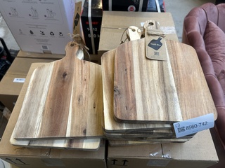 14x Houten snijplank