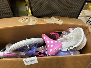 Kinderfiets meisjes 12 inch roze, roze