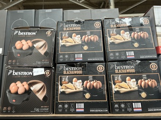 12x Huishoudelijke apparaten w.o. eierkoker, sandwichmaker W.o. Bestro