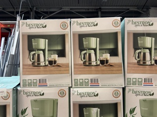 42x Koffiezetapparaat met thermoskan Bestron, Spirits of Nature ACM100