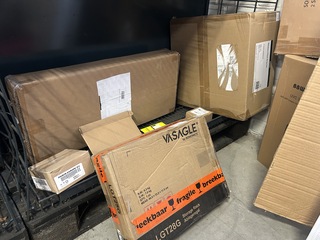 Partij diversen w.o. lamp, fitness step W.o. BBWC, Ultrasport, Vasagle