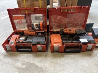 2x Machine met oscillerende beweging met 2x accu, 2x lader FEIN, Super