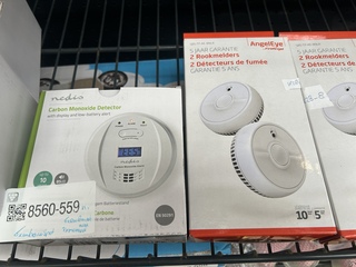 6x inbouwspot, 6x rookmelder, 1 monoxidemelder W.o. Nedis, AngelEye