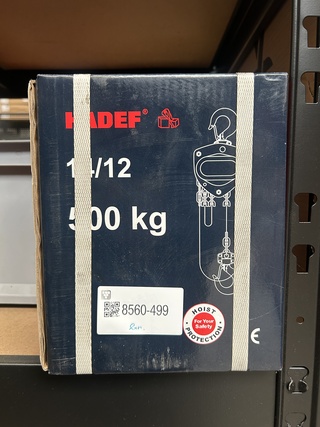 2x Handtakel HADEF, 14/12 500 kg