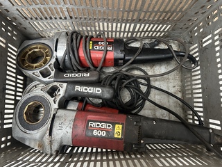 3x Draadsnijmachine zonder draadsnijkoppen Ridgid, Model 600
