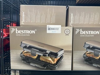 14x Sandwichmaker XL Bestron, Satin Collection