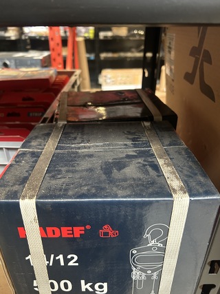 2x Handtakel HADEF, 14/12 500 kg