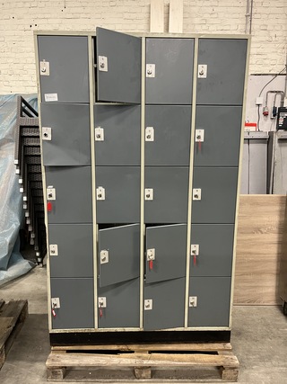 Lockerkast 20 lockers 121x48x195 cm