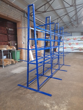 Dubbele draagarmstelling, Lengte 385 cm