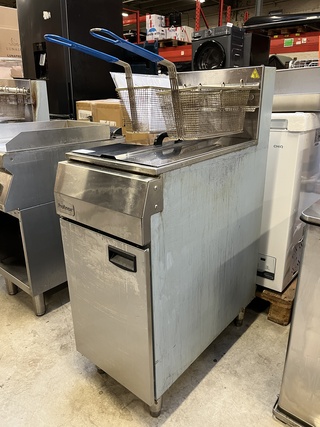 Gasfriteuse 21 liter, 2x frituurmand Profinox, C14